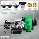 Dreyoo Water Diaphragm Pump, 115V AC, 5.5 GPM, 60 PSI Rated Pressure, 1/2" Threaded MNPT Self Priming Diaphragm Pressure Pump with Pressure Switch for Home, RV, Garden Agricultural Irrigation (Green) by GreenHaven Gardens
