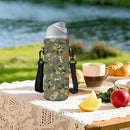 Neoprene Water Bottle Carrier Bag with Adjustable Shoulder Strap for Men Women Walking Hiking,Portable Insulated Holder Case for Stainless Steel/Glass/Plastic Bottles by TinyTreasures Baby Boutique