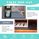 URMONA Waterproof Silicone Under Sink Mat 40'' x 22'' Shelf Liner for Kitchen and Bathroom, Cabinet and Counter Protector, Storage and Organizers, Litter Mat, Pet Cat Puppy Essentials(Beige) by CozyNest Decor