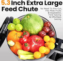Cold Press Juicer,Slow Masticating Juicer Machines with 5.3" Large Feed Chute for Most Fruits and Vegetables,Easy to Clean Lemon Orange Juicer with 250W Motor and High Juice Yield,Deep Grey by CozyNest Decor
