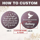 ASTARIN Large Engraving Wind Chime Memorial, Personalized Windchimes in Memory of a Loved One, Loss of Mother Lover Sympathy Gifts, Remembrance Gift for Loss Wife Husband(Produced in USA)
