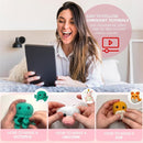 Yarnvibe Easy Crochet Kit for Beginners Adults 80 pcs with Video Course, Includes 15 Yarns, 21 Crochet Hooks & More, Learn to Crochet Gifts for Crochet Lovers, Beginner Crochet Kit for Kids & Adult by TinyTreasures Baby Boutique