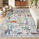 OJIA Jungle 8x10 Area Rugs for Living Room Bedroom Large Washable Rugs, Thin Modern Nursery Rug Non-Shedding Kids Playroom Rug Stain Resistant Large Carpet Neutral Rugs for Kids Room Dining by CozyNest Decor