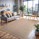 CAMILSON Easy Jute Rug 10x14, Indoor Outdoor Natural Color Fiber Area Rugs for Living Room Patio and Kitchen Rug Herringbone Woven Design Easy-Cleaning Washable Outside Carpet Alfombras 10 x 14 by CozyNest Decor