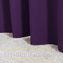 NICETOWN Kitchen Blackout Curtains and Drapes - Triple Weave Energy Saving Thermal Insulated Solid Grommet Blackout Panels for Patio (1 Pair, 66 inches by 90 Inch, Royal Purple) by TinyTreasures Baby Boutique