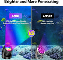POPOSOAP Solar Pond Lights, RGB LED Pond Lights Waterproof IP68, 2200mAh Battery Underwater Solar Light with Two Modes Options for Pond Fountain Pool Garden Decoration(3 Headlamp) by GreenHaven Gardens