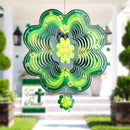 St Patricks Day Metal Wind Spinners St. Patrick's Hanging Gifts for Women Mom Grandma,12inch Wind Spinner for Home Party Ornament Spring Outdoor & Indoor Decorations by GreenHaven Gardens