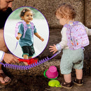 Accmor Toddler Backpack Leash with Anti Lost Wrist Link, Cute Mini Child Walking Harnesses Keep Kids Close Back Pack Rope Tether Rein for Baby Boys (Purple/Unicorn) by TinyTreasures Baby Boutique