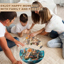 Jigfoxy Wooden Puzzles for Adults, Indian Temple Sanctua Wood Puzzles Adult, Unique Animal Shape Wooden Jigsaw Puzzles for Adults, Birthday Gifts for Puzzle Lovers, Family, Friend (S-8.5*8.5in-100pcs) by TinyTreasures Baby Boutique