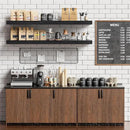 Heimlove 40 Inches Floating Shelves for Wall,9.3" Deep Black Long Floating Shelves Set of 2,Large Display & Storage Shelf,Wall Shelf for Bathroom Bedroom Living Room Kitchen Office by CozyNest Decor