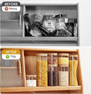 Square Glass Food Storage Jars with Lids[Set of 3], Perfect for Pasta, Cookies, Nuts, Coffee, Cereal, Flour, Organize Your Kitchen and Pantry with these BPA-Free Glass Jars with Canisters by CozyNest Decor