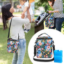 Breastmilk Cooler Bag with Ice Pack Fits 4 Baby Bottles Up to 9 Ounce Insulated Baby Bottle Bag Breast Milk Cooler on The Go with Strap Baby Bottle Cooler Bag for Nursing Mom Daycare or Travel by TinyTreasures Baby Boutique