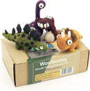 Woolbuddy Needle Felting Kit - Felted Dinosaurs for Beginners, Adults & Kids, Includes Wool, Pad, 4 Needles, and Instructions by TinyTreasures Baby Boutique
