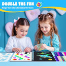 homicozy Art & Craft Activity for Kids - Foil Fun Mermaids & Scratch Art Book 2-in-1, No Mess Art Crafts for Girls,DIY Creative Activity Kit,Gifts for Girls Ages 4, 5, 6, 7, 8, 9, Travel Toys by TinyTreasures Baby Boutique