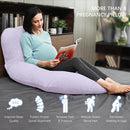 MOON PARK Pregnancy Pillows for Sleeping - U Shaped Full Body Maternity Pillow with Removable Cover - Support for Back, Legs, Belly, HIPS - 57 Inch Pregnancy Pillow for Women - Purple by TinyTreasures Baby Boutique