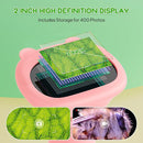 Kids Magnifying Glass, 2.0 Inch Digital Screen Mini Pocket Microscope for Bug - 200x Zoom Handheld Microscope with Adjustable Lights, Edu Birthday Gifts for Age 3-12 Girls by TinyTreasures Baby Boutique