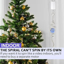 Gazing Ball Spiral Tail Wind Spinner,Decorative Wind Spinner 11inch Tail and 2 inch Glass Orb.Indoor Outdoor Wind Spinner Tail Sun Catcher Garden Decoration-13 inch Height(Purple) by GreenHaven Gardens