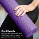 Hello Fit 10-Pack Yoga Mat, 68" x 24" Non Slip Exercise Mat, 4mm Thick Gym Mat for Fitness and Stretching, Bulk Non Toxic Yoga Mats for Schools and Studios by TinyTreasures Baby Boutique