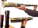 Rare Brass Telescope Spyglass - East India Company 1818 Tracker Vintage Pirate Spyglass Scope Antique 32" Large Handstitched Leather Gift Box (BT-EIC-32) by TinyTreasures Baby Boutique
