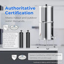 Waterdrop Gravity-fed Water Filter System, NSF/ANSI 42&372 Standard, Reduces Fluoride and up to 99% of Chlorine, with 4 Filters and Metal Spigot, King Tank Series, WD-TK-A-FS, 2.25G by CozyNest Decor