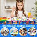 Educational Preschool Placemats for Kids Set of 6 Reusable Plastic Toddler Placemat Non Slip Washable Children Montessori Eat Table Mat for Nursery Homeschool Kindergarten Classroom Dining Table by CozyNest Decor