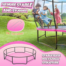 BCAN 8FT 10FT 12FT 14FT 15FT 16FT Recreational Trampoline with Enclosure for Kids Adults, ASTM Approved, Outdoor Trampolines with Ladder for Kids by TinyTreasures Baby Boutique