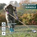Berry&Bird Dutch Hoe, Stainless Steel Head with Wooden Handle Weeder, Women Heavy Duty Garden Tool for Weeding and Cultivating by GreenHaven Gardens