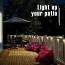 GIGALUMI Led Solar Deck Lights, 16 Pack Waterproof for Outdoor Stairs, Step, Fence, Railing, Yard and Patio (Warm White) by GreenHaven Gardens
