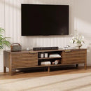 TV Stand for Living Room - up to 65 Inch TVs Mid Century Modern Entertainment Center with Storage and Adjustable Shelves, Media Console Table Walnut 59" by CozyNest Decor