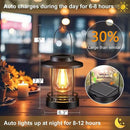 Hanging Solar Lanterns Outdoor Waterproof – 2 Pack Decorative Solar Lights for Outside, Patio, Porch, Yard, Balcony, Table – Hanging Outdoor Lantern Garden Gifts for Women,Mom by CozyNest Decor