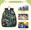 Monster Truck Toddler Backpack Waterproof Mini Backpack Boys/Girls Cute Small Kindergarten Pre School Bag by TinyTreasures Baby Boutique