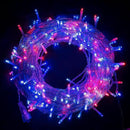 Dazzle Bright 4th of July String Lights, 300 LED 100 FT Connectable Waterproof Patriotic String Lights with 8 Modes, Independence Day Decorations for Indoor Outdoor Party Decor, Red White and Blue by CozyNest Decor