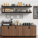 Heimlove Floating Shelves for Wall 48 Inches Long,9.3" Deep Black Floating Shelf Set of 2,Wall Mounted Wood Shelves for Bathroom Bedroom Living Room Kitchen Office,Shelf for Books Storage Room Decor by CozyNest Decor