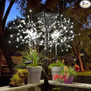 Anordsem Solar Fireworks Lights Outdoor: Garden Light Waterproof for Yard Outside - LED Starburst White Lighting Patio Pathway Decor 2 Pack - Sparkler Gardening Gifts for Women Homeowner by GreenHaven Gardens