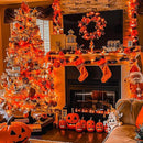 JMEXSUSS 66ft 200 LED Thanksgiving Lights Outdoor, Orange String Lights Indoor Clear Wire, 8 Modes Orange Christmas Lights Plug in for Fall Autumn Harvest Tree Garden Patio Thanksgiving Decorations by GreenHaven Gardens