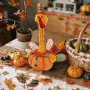 winemana Thanksgiving Decoration 31.5" x 18.5" Plush Turkey with Stretchable Head, Handmade Stuffed Sitting Turkeys Fall Decorations for Indoor Home Tabletop Party Autumn Decor (Cock) by CozyNest Decor