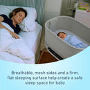 Graco SmartSense Soothing Baby Bassinet – Smart Newborn Bassinet Detects and Automatically Responds to Baby's Cries – for Newborn Babies to 6 Months by CozyNest Decor
