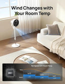 Dreo Fan for Bedroom, 80° Oscillating Standing Fan, 25dB Quiet, 80ft Pedestal Fans for Home Office, 90° Manual Vertical, 3 Speeds, Remote, 34-41" Adjustable Height, Air Circulator by CozyNest Decor