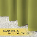 NICETOWN Fresh Green Blackout Curtains for Living Room, Window Treatment Thermal Insulated Room Darkening Grommet Drapes Sound Dampening for Bedroom, 2 Panels, W37 x L72 by TinyTreasures Baby Boutique