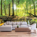 FENDROM Forest Tapestry Wall Hanging Trees Trunk Nature Green Sunlight Wall Tapestry for Livingroom Bedroom Dorm Home Decor by CozyNest Decor