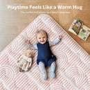 Mallify Baby Play Mat 50"x50", Non-Slip Baby Mat for Floor, Soft Thicker Playpen Mat, Portable Playmat, Crawling Mat for Infants, Babies, Toddlers, Activity Mat, Pink by TinyTreasures Baby Boutique