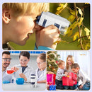 Handheld Portable Pocket Microscope for Kids - BEBANG 135x Mini Lab Kids Microscope with 5 Prepared Slides LED Portable Microbiological Observation Miniscope Tool for Science Exploration by TinyTreasures Baby Boutique