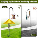 Squirrel Baffle for Bird Feeder Pole, 19-Inch Outdoor Bird Feeder Guard, Squirrel-Proof Birdhouse Baffles, Shepherd's Hook for Outside(Yellow) by GreenHaven Gardens