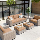 hyha Waterproof Couch Cushion Covers, Sectional Sofa Slipcovers Washable, L Shape Chaise Dog Couch Covers for Sectional Sofa, Universal Furniture Protector (1 Piece for Chaise, Camel) by CozyNest Decor