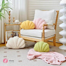 Seashell Throw Pillows, Shell Shaped Throw Pillows, Soft Home Decorative Pillow Plush Cushion for Bed Couch Living Sofa Room Decor Accent Throw Pillow (13x10 Inch, Pink Purple) by CozyNest Decor