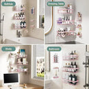 Veken Rustproof & Waterproof Shower Caddy 6-Pack, No Drilling Adhesive Shelves Rack with Soap Holder, Large Capacity Bathroom Organizers and Storage, Wall-Mounted Kitchen & Home Decor by CozyNest Decor