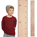 Wooden Growth Chart for Wall - Size Height Chart for Kids, Growth Measuring Board and Kids Height Wall Chart, Growth Chart for Kids, Height Chart for Wall - Natural (63"x6.7") by TinyTreasures Baby Boutique
