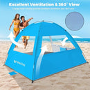 Venustas Beach Tent Sun Shelter for 3/4-5/6-7/8-10 Person, UPF 50+ UV Protection Beach Canopy, Lightweight and Easy Setup Cabana, Portable Shade Tent by TinyTreasures Baby Boutique