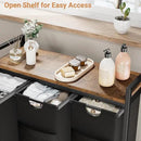 Lulive Laundry Hamper, Laundry Basket Organizer with 3 Pull-Out Removable Bags & Large Top Shelf, 3 × 12.5 Gal (142L) Freestanding Laundry Sorter 3 Sections for Laundry Room, Bathroom and Dorm by CozyNest Decor