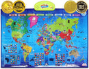 BEST LEARNING i-Poster My World Interactive Map - Educational Talking Toy for Kids of Ages 5 to 12 Years Old by TinyTreasures Baby Boutique